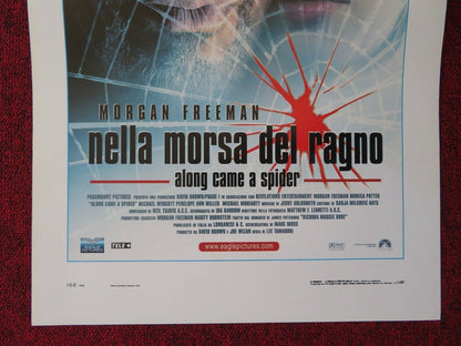 ALONG CAME A SPIDER ITALIAN LOCANDINA (27.5"x13") POSTER MORGAN FREEMAN 2001