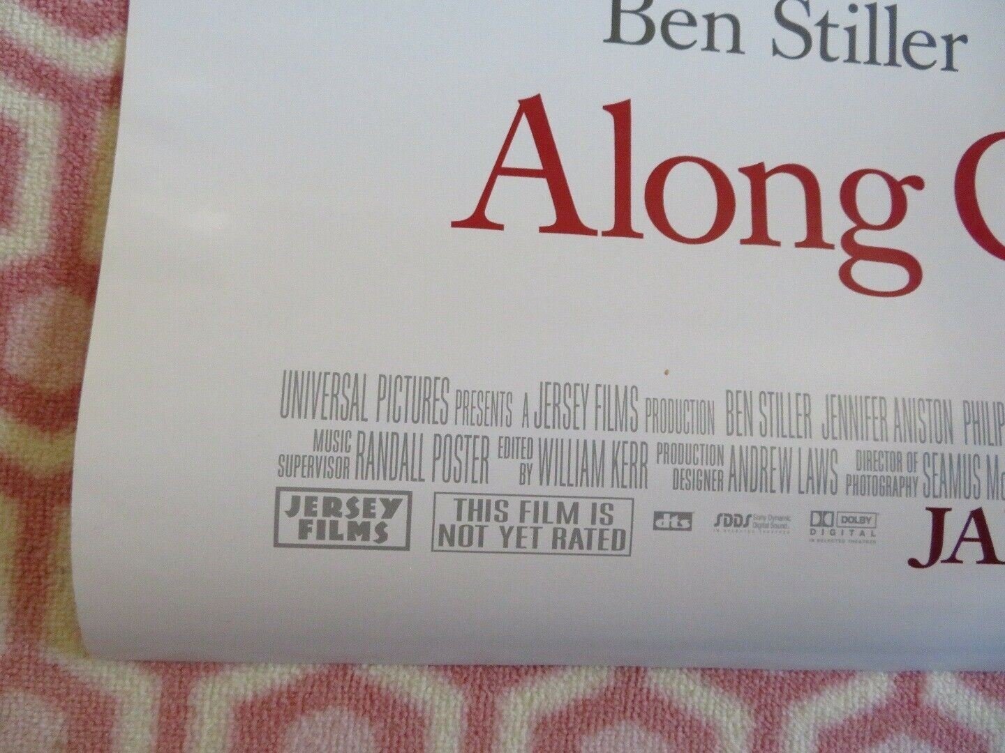 ALONG CAME POLLY US ROLLED POSTER BEN STILLER JENNIFER ANISTON 2004