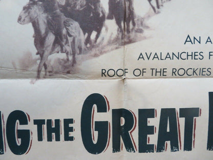 ALONG THE GREAT DIVIDE  FOLDED US ONE SHEET POSTER KIRK DOUGLAS 1951