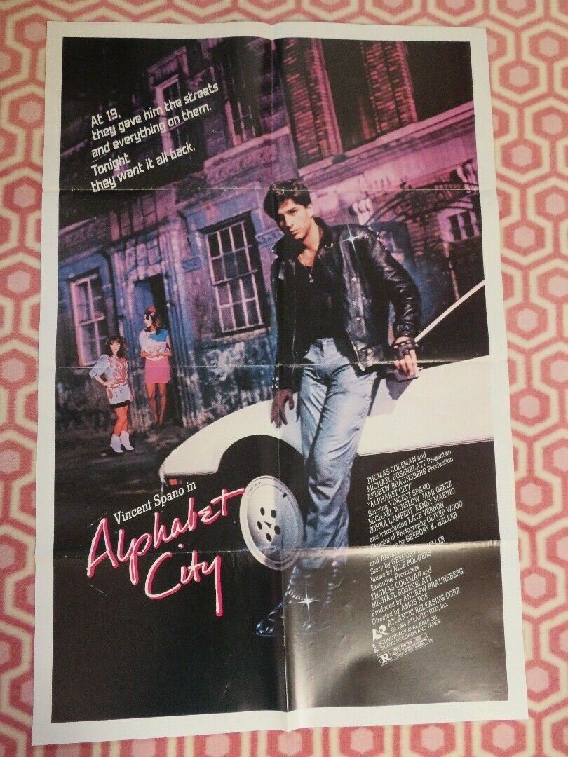 ALPHABET CITY FOLDED US ONE SHEET POSTER VINCENT SPANO MICHAEL WINSLOW 1984