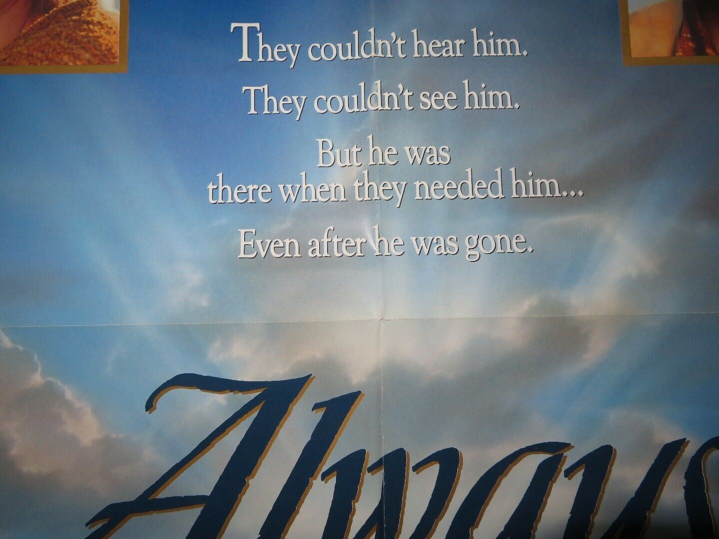 ALWAYS US ONE SHEET POSTER SPIELBERG J.GOODMAN R.DREYFUSS H.HUNTER 1989