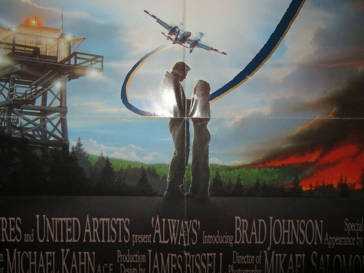 ALWAYS US ONE SHEET POSTER SPIELBERG J.GOODMAN R.DREYFUSS H.HUNTER 1989