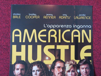 AMERICAN HUSTLE  ITALIAN LOCANDINA (26.5"x12.5") POSTER CHRISTIAN BALE 2013