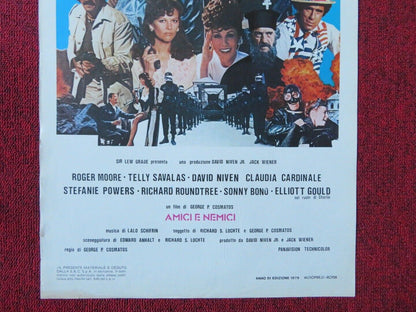 AMICI E NEMICI / Escape to Athena ITALIAN LOCANDINA (27.5"x13") POSTER 1979