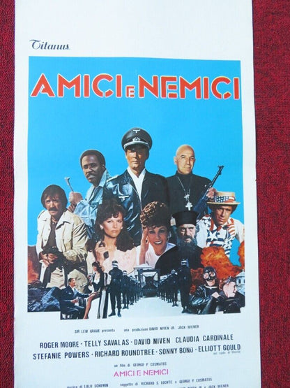 AMICI E NEMICI / Escape to Athena ITALIAN LOCANDINA (27.5"x13") POSTER 1979