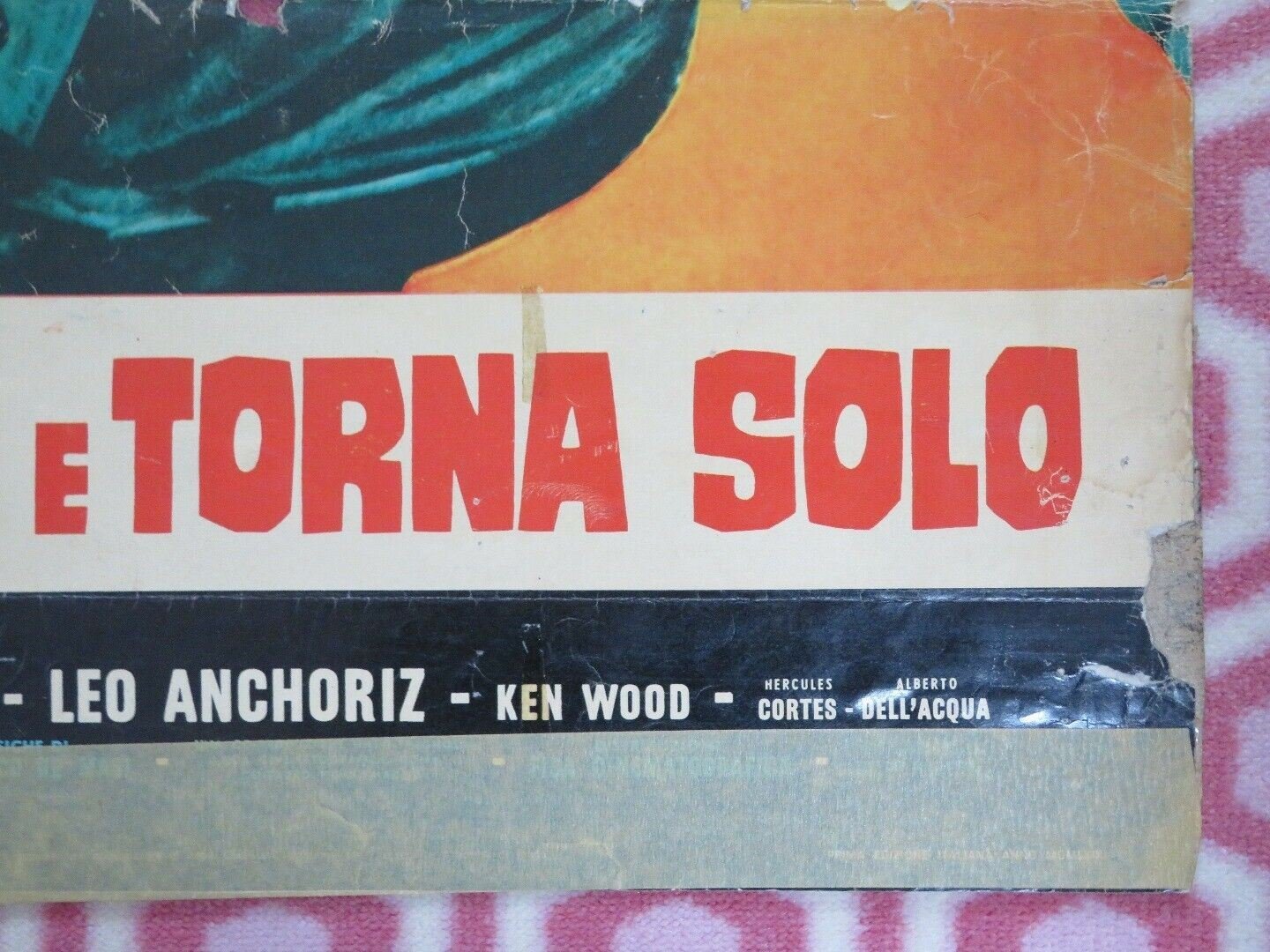 AMMAZZALI TUTTI E TORNA SOLO ITALIAN (26" x 33") POSTER FRANK WOLFF 1968