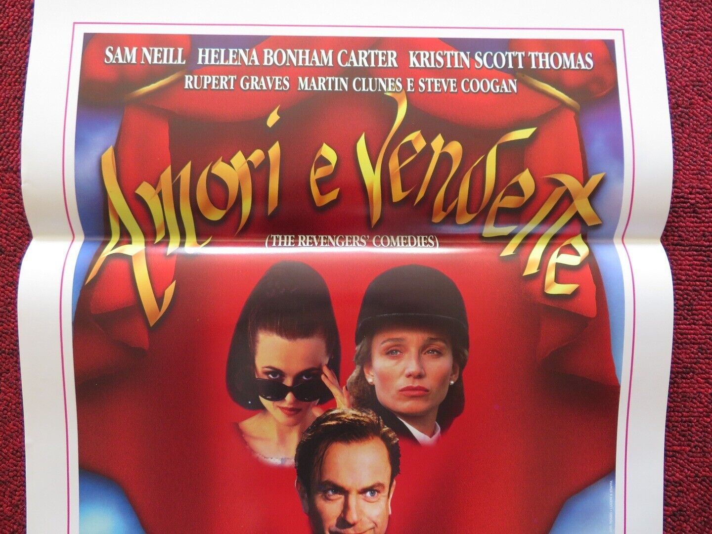 AMORI E VENDETTE ITALIAN LOCANDINA (27.5"x13") POSTER HELENA BONHAM CARTER 1997