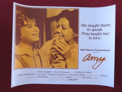 AMY  US HALF SHEET (22"x 28")  POSTER DISNEY JENNY AGUTTER 1981