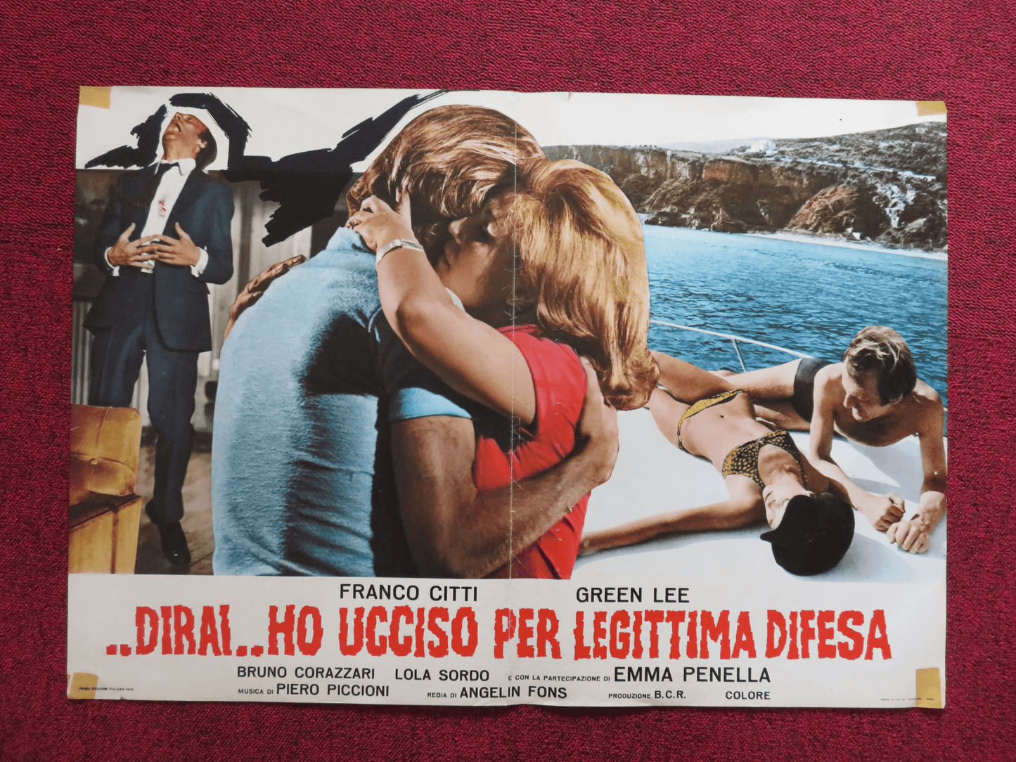 ..DIRAI..HO UCCISO PER LEGITIMA DIFESA - A ITALIAN FOTOBUSTA POSTER F. CITI 1973 - Rendezvous Cinema