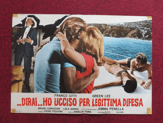 ..DIRAI..HO UCCISO PER LEGITIMA DIFESA - A ITALIAN FOTOBUSTA POSTER F. CITI 1973 - Rendezvous Cinema