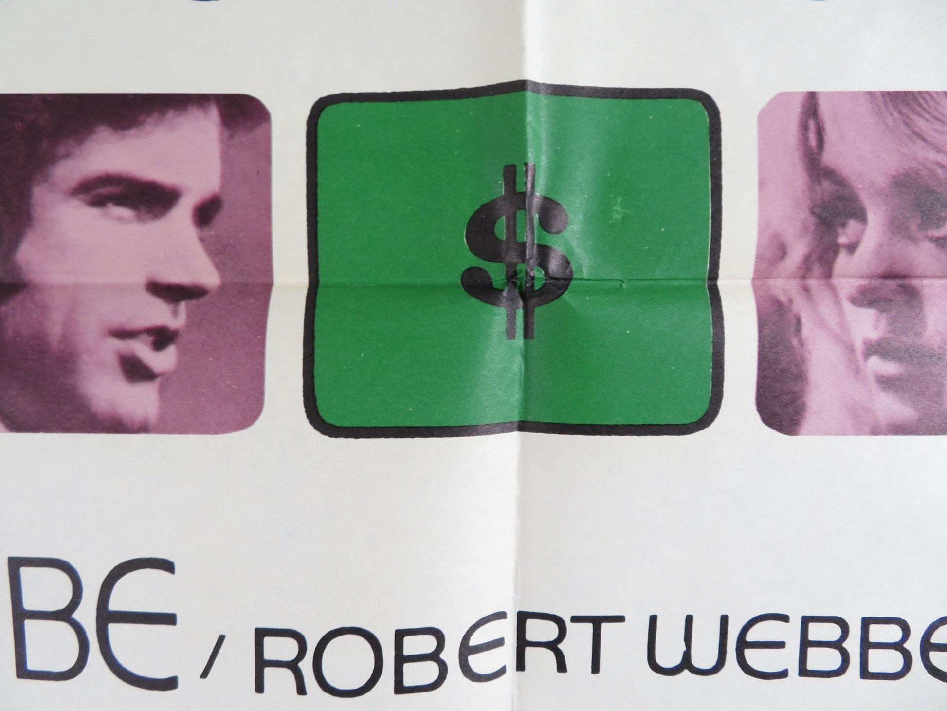 $ DOLLAR FOLDED US ONE SHEET POSTER WARREN BEATTY GOLDIE HAWN 1971 - Rendezvous Cinema