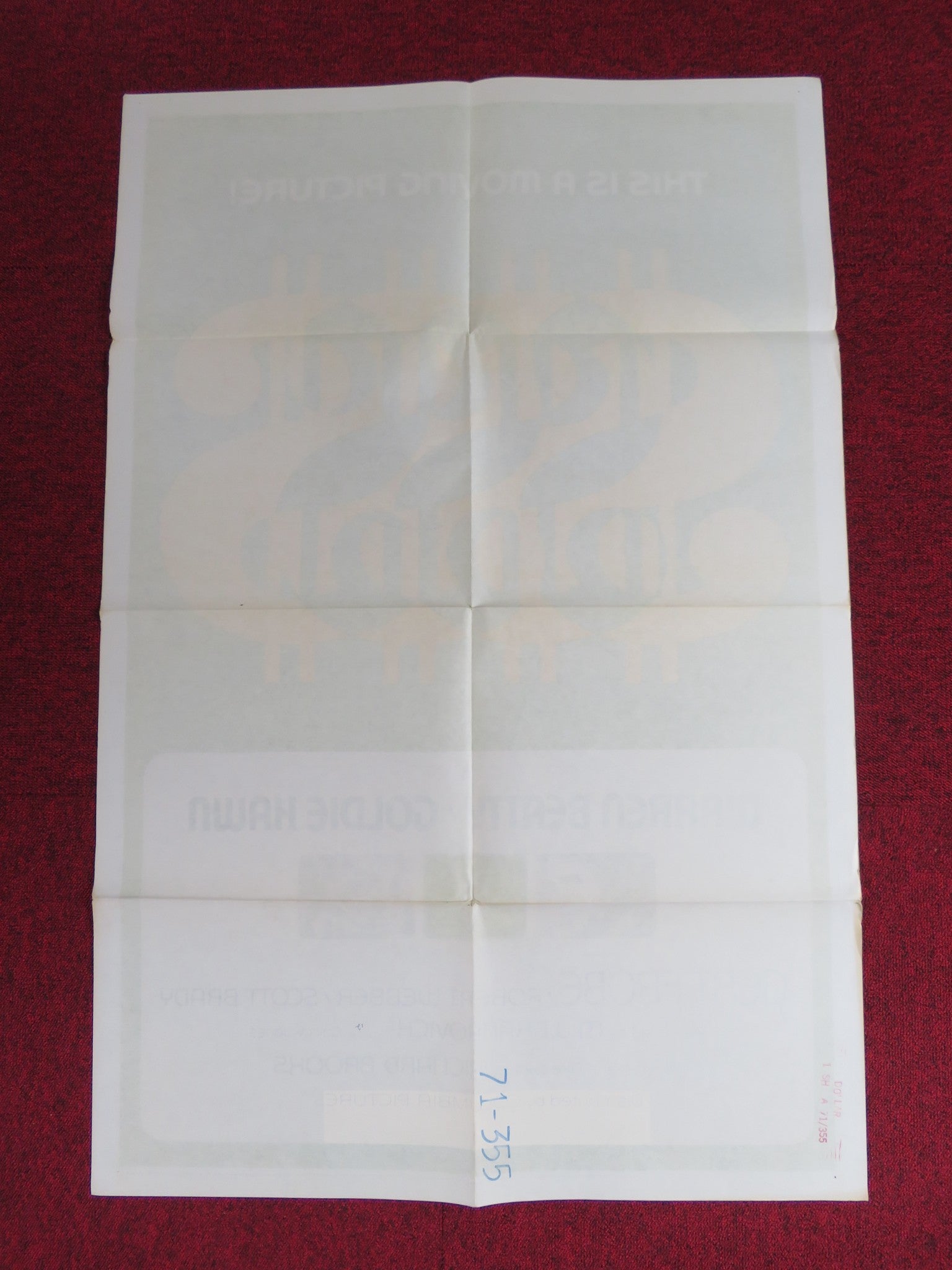 $ DOLLAR FOLDED US ONE SHEET POSTER WARREN BEATTY GOLDIE HAWN 1971 - Rendezvous Cinema