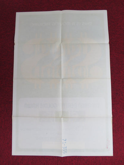 $ DOLLAR FOLDED US ONE SHEET POSTER WARREN BEATTY GOLDIE HAWN 1971 - Rendezvous Cinema