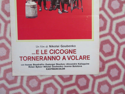 ...E LE CICOGNE TORNERANNO A VOLARE ITALIAN LOCANDINA (27.5"x13") POSTER 1977 - Rendezvous Cinema