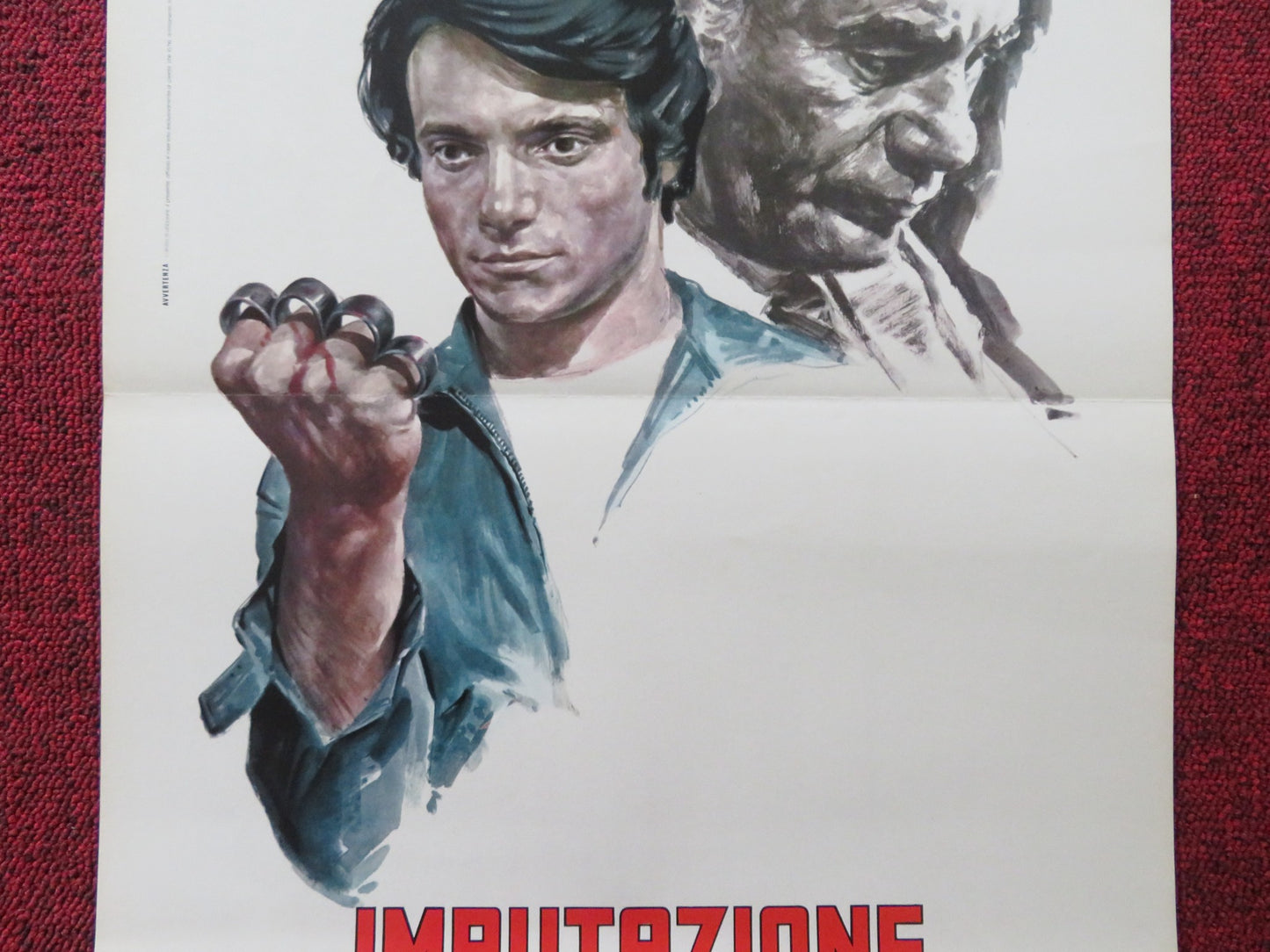 IMPUTAZIONE DI OMICIDIO PER UNO STUDENTE ITALIAN LOCANDINA POSTER RANIERI 1971