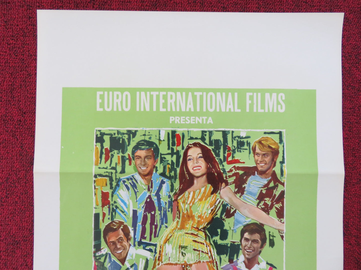 I GIOVANI TIGRI ITALIAN LOCANDINA POSTER HELMUT BERGER LUCA DELLA PORTA 1968