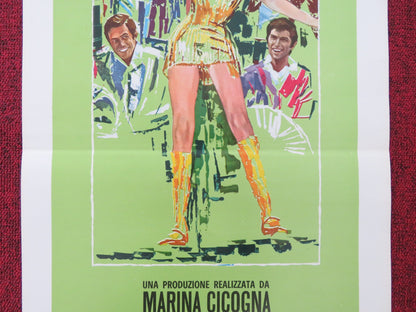 I GIOVANI TIGRI ITALIAN LOCANDINA POSTER HELMUT BERGER LUCA DELLA PORTA 1968