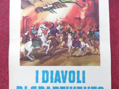 I DIAVOLI DI SPARTIVENTO ITALIAN LOCANDINA POSTER JOHN DREW BARRYMORE GABEL 1963