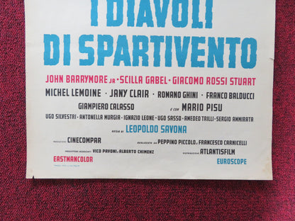 I DIAVOLI DI SPARTIVENTO ITALIAN LOCANDINA POSTER JOHN DREW BARRYMORE GABEL 1963