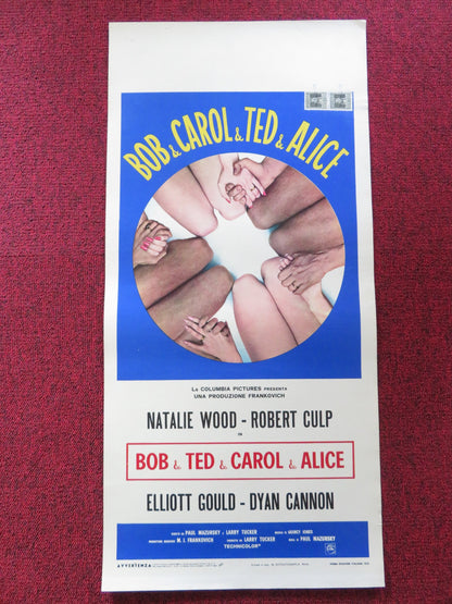 BOB & CAROL & TED & ALICE ITALIAN LOCANDINA POSTER ELLIOTT GOULD D. CANNON 1970