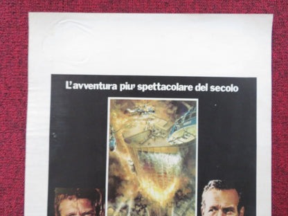 THE TOWERING INFERNO ITALIAN LOCANDINA POSTER STEVE MCQUEEN PAUL NEWMAN 1981