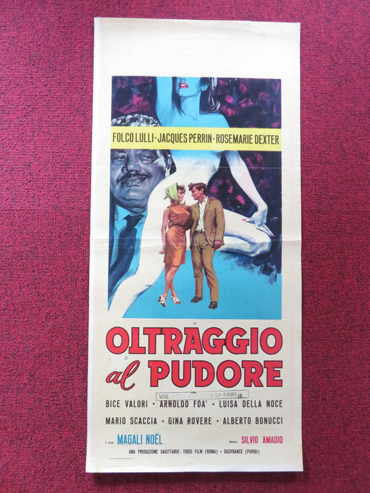 ALL THE OTHER GIRLS DO! ITALIAN LOCANDINA POSTER FOLCO LULLI JACQUES PERRIN 1964