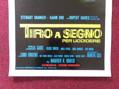 TARGET FOR KILLING ITALIAN LOCANDINA POSTER STEWART GRANGER KARIN DOR 1966