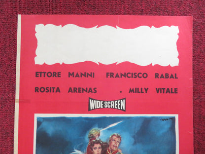 TEN READY RIFLES ITALIAN LOCANDINA POSTER ETTORE MANNI FRANCISCO RABAL 1959