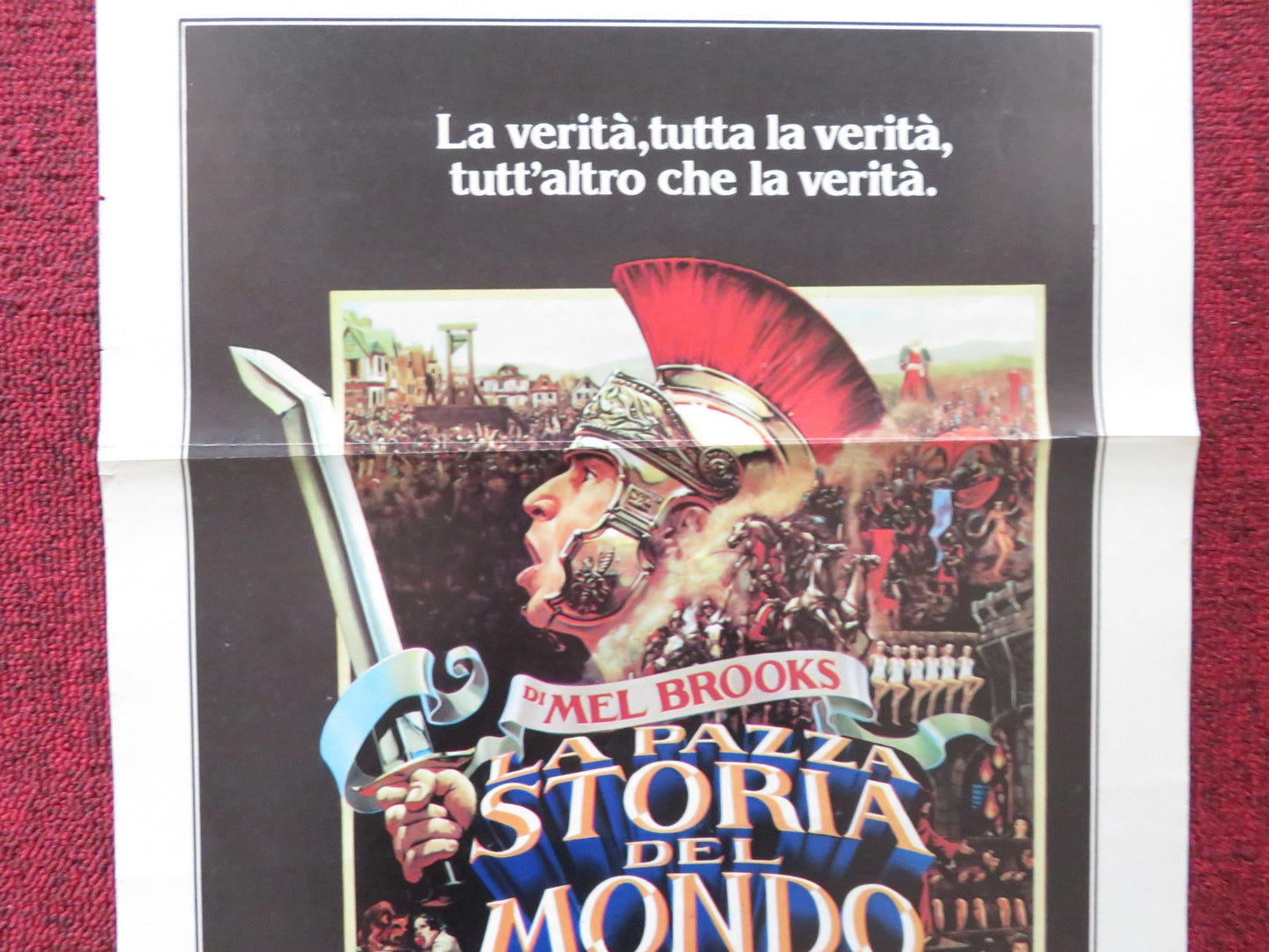 HISTORY OF THE WORLD: PART I ITALIAN LOCANDINA POSTER MEL BROOKS D. DELUISE 1982