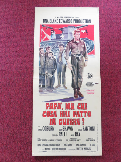 WHAT DID YOU DO IN THE WAR, DADDY? ITALIAN LOCANDINA POSTER JAMES COBURN 1966