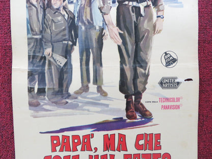 WHAT DID YOU DO IN THE WAR, DADDY? ITALIAN LOCANDINA POSTER JAMES COBURN 1966