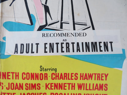 CARRY ON TEACHER FOLDED UK ONE SHEET POSTER C. HAWTREY KENNETH WILLIAMS 1959