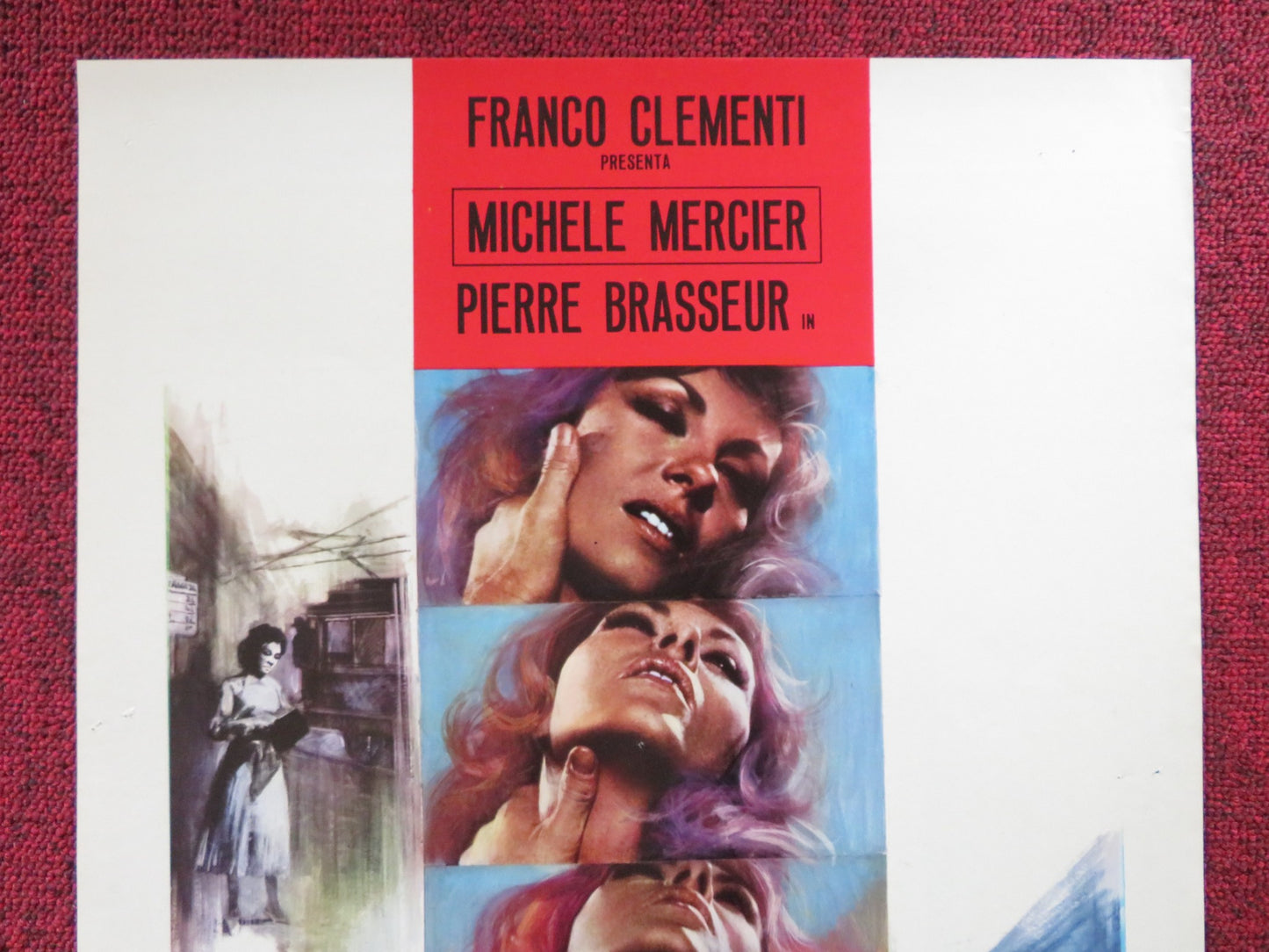 MACEDOINE ITALIAN LOCANDINA POSTER MICHELE MERCIER BERNARD FRESSON 1972