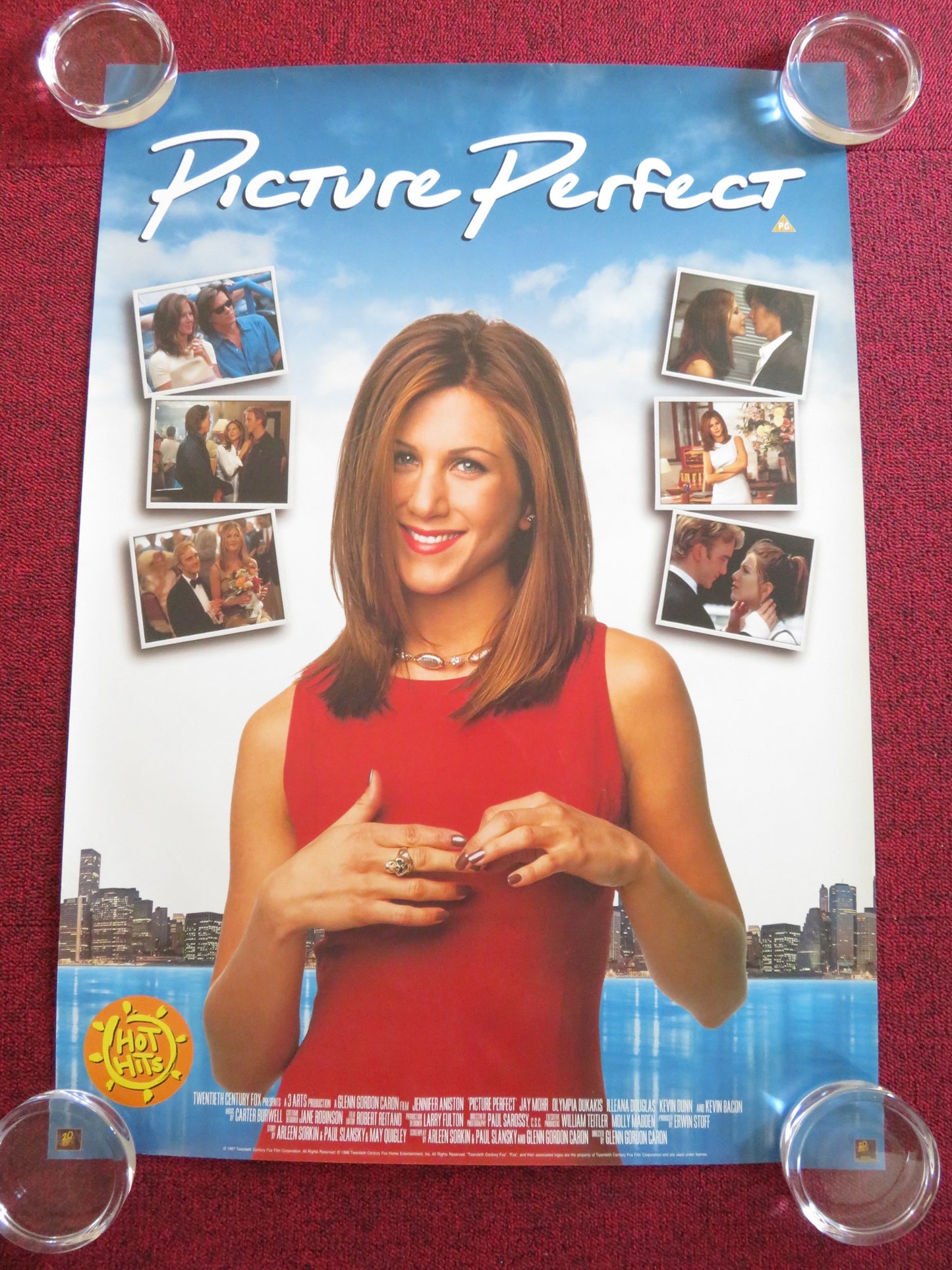 PICTURE PERFECT VHS VIDEO POSTER ROLLED JENNIFER ANISTON KEVIN BACON 1997