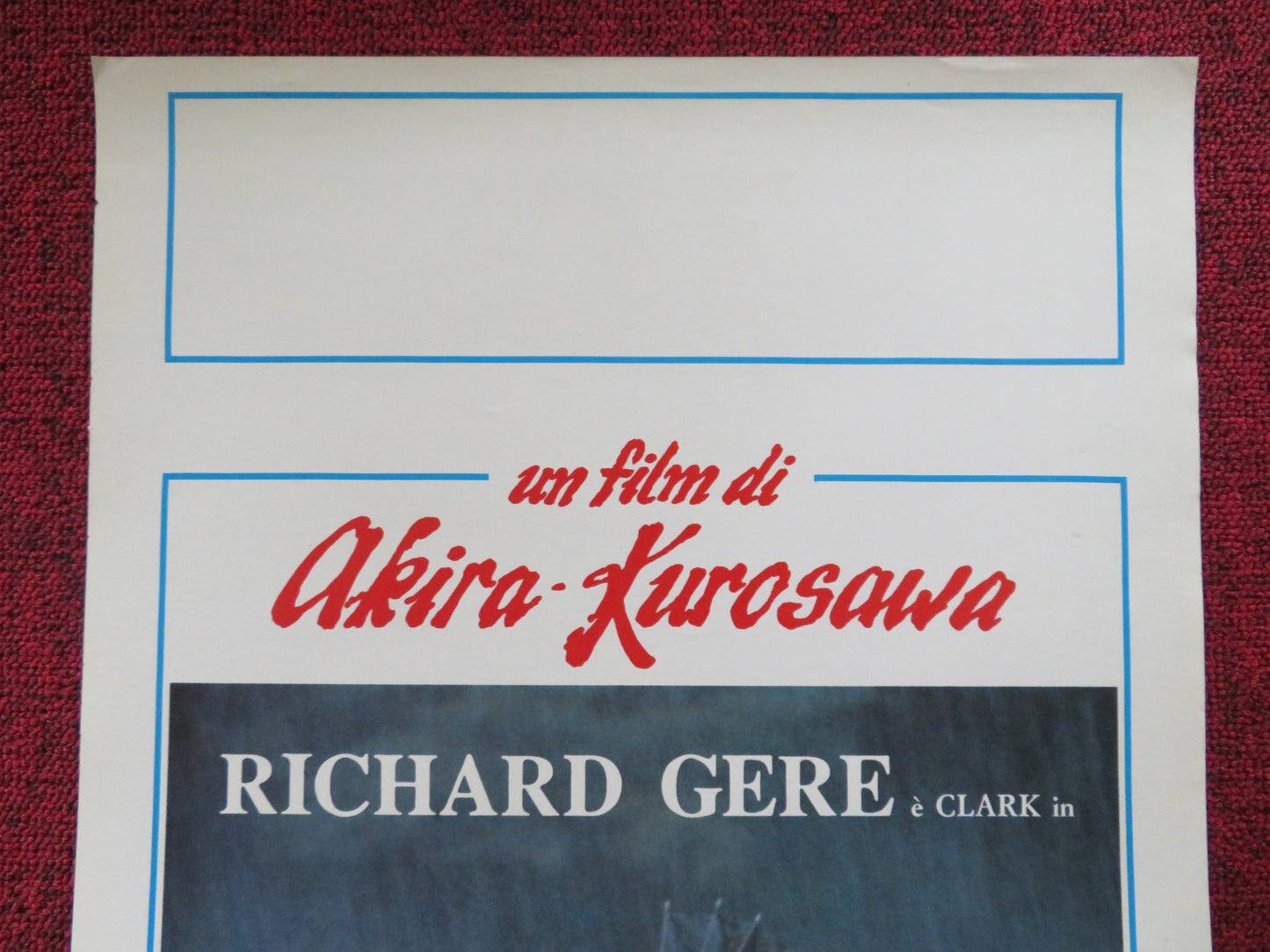 RHAPSODY IN AUGUST ITALIAN LOCANDINA POSTER RICHARD GERE TOMOKO OTAKARA 1991