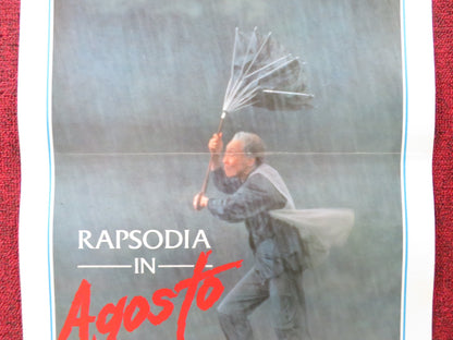 RHAPSODY IN AUGUST ITALIAN LOCANDINA POSTER RICHARD GERE TOMOKO OTAKARA 1991