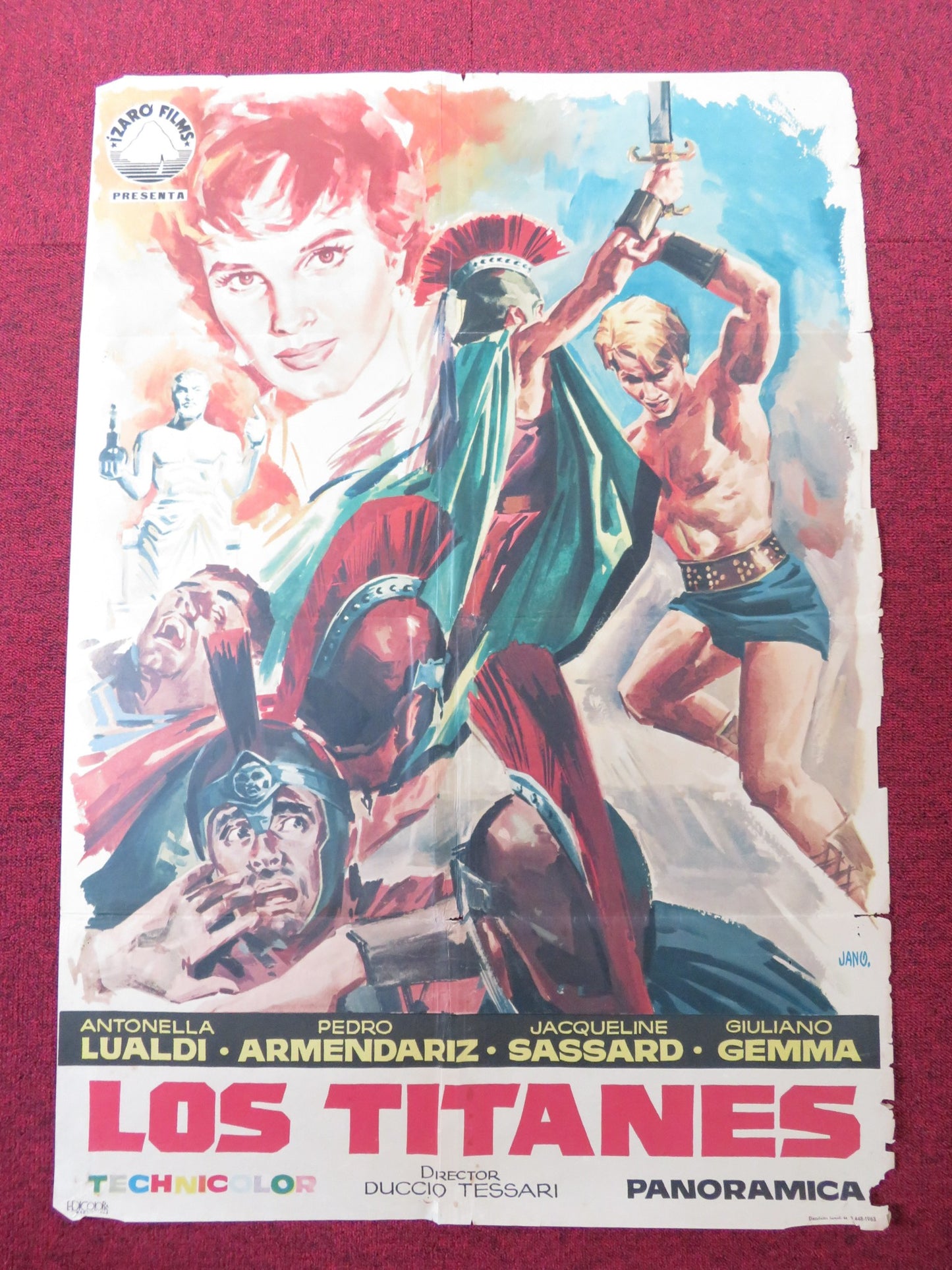 MY SON, THE HERO SPANISH POSTER ANTONELLA LUALDI PEDRO ARMENDARIZ 1963