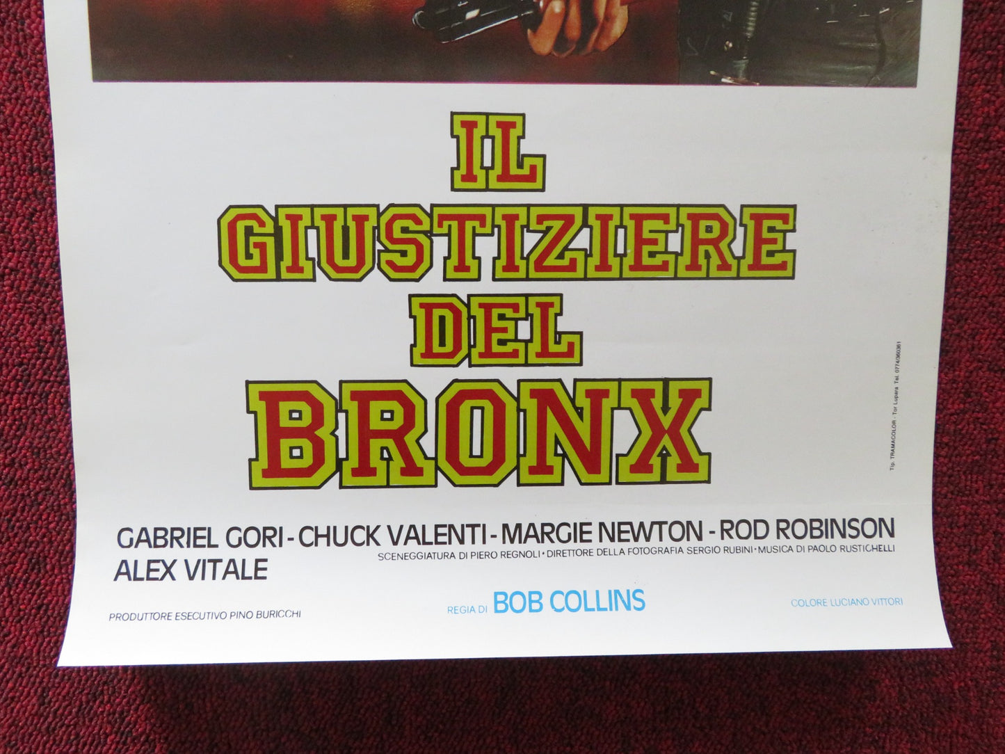 THE BRONX EXECUTIONER ITALIAN LOCANDINA POSTER GABRIEL GORI CHUCK VALENTI 1989