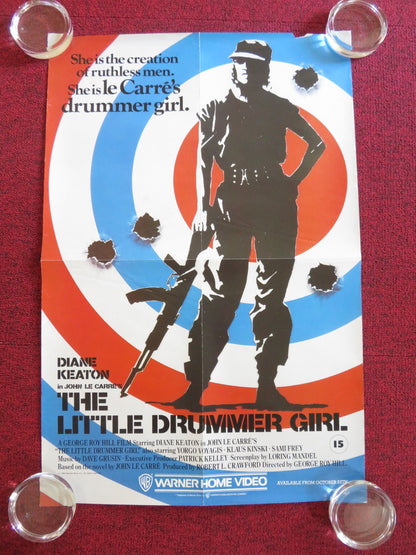 LITTLE DRUMMER GIRL VHS VIDEO POSTER ROLLED DIANE KEATON YORGO VOYAGIS 1984