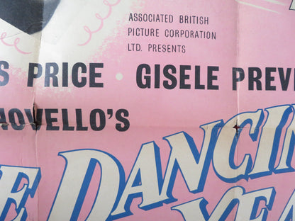 THE DANCING YEARS FOLDED UK ONE SHEET POSTER DENNIS PRICE GISELE PREVILLE 1950