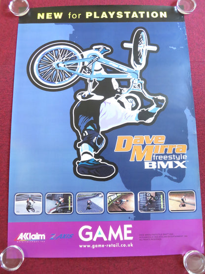 DAVE MIRRA FREESTYLE BMX PLAYSTATION GAME POSTER ROLLED JOEY GARCIA 2000