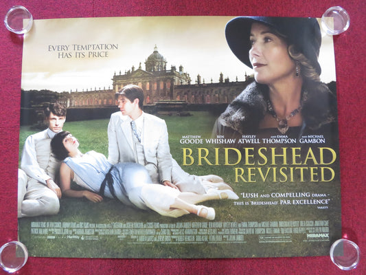 BRIDESHEAD REVISITED UK QUAD ROLLED POSTER MATTHEW GOODE THOMAS MORRISON 2008