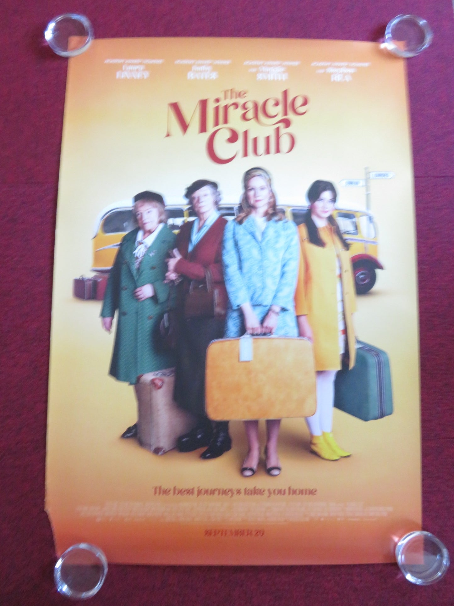 THE MIRACLE CLUB UK ONE SHEET ROLLED POSTER MAGGIE SMITH LAURA LINNEY 2023