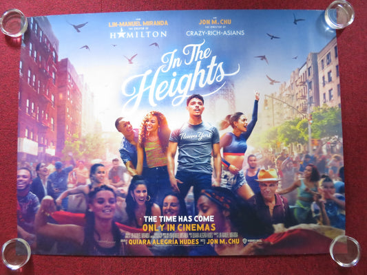 IN THE HEIGHTS - B UK QUAD ROLLED POSTER ANTHONY RAMOS MELISSA BARRERA 2021