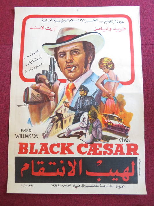 BLACK CAESAR EGYPTIAN POSTER ROLLED FRED WILLIAMSON GLORIA HENDRY 1978