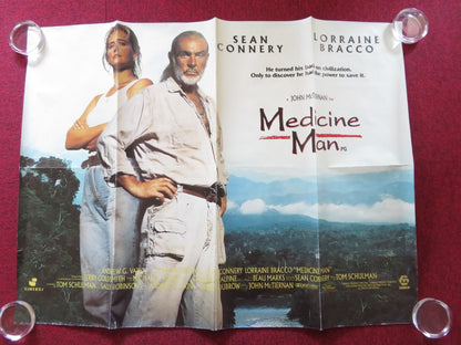 MEDICINE MAN UK QUAD ROLLED POSTER SEAN CONNERY LORRAINE BRACCO 1992