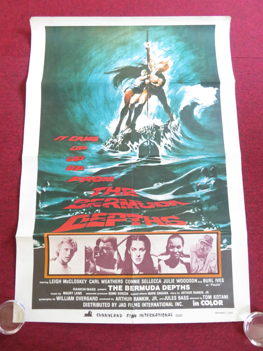 THE BERMUDA DEPTHS LEBANESE POSTER ROLLED LEIGH MCCLOSKEY CARL WEATHERS 1978