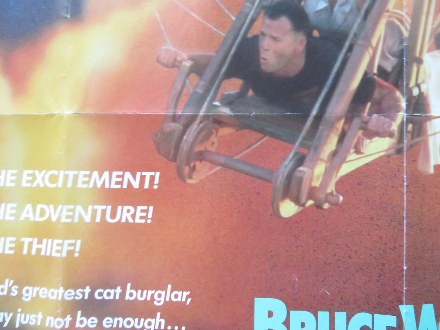 HUDSON HAWK UK QUAD ROLLED POSTER BRUCE WILLIS ANDIE MACDOWELL 1991