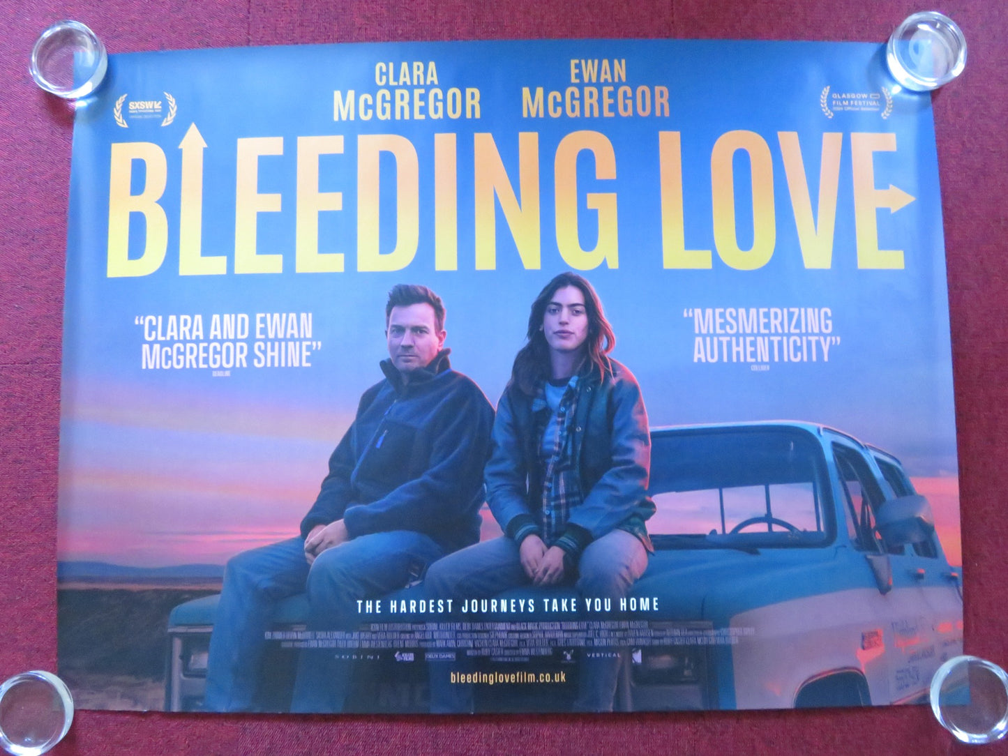 BLEEDING LOVE UK QUAD ROLLED POSTER EWAN MCGREGOR CLARA MCGREGOR 2023