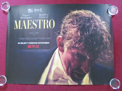 MAESTRO UK QUAD ROLLED POSTER BRADLEY COOPER CAREY MULLIGAN 2023